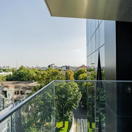 One Mircea Eliade - Luxurious Apartments With Panoramic City And Park View Bucharest Exterior photo
